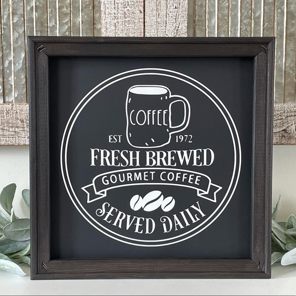 Rae Dunn Inspired Coffee Wall Decor Sign - Picture 1 of 1